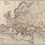 Европа в конце VIII столетия (империя Карла Великого). Россия в 862 году.  По Шпрунеру Брейдшнейдеру Крузе, Павлищеву и Замысловскому