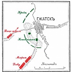 Схема расположения войск в бою 19 авг. 1812г при Гжатске